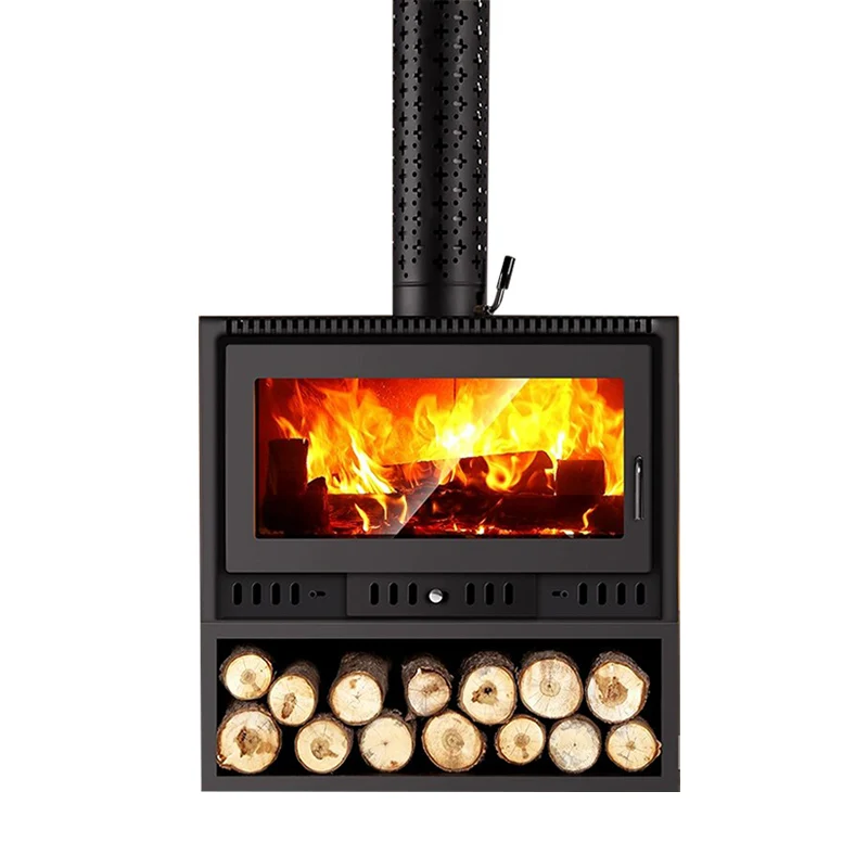 Дровяной камин с большим смотровым окном печь для обогрева дома прочная конструкция Эффективное сжигание