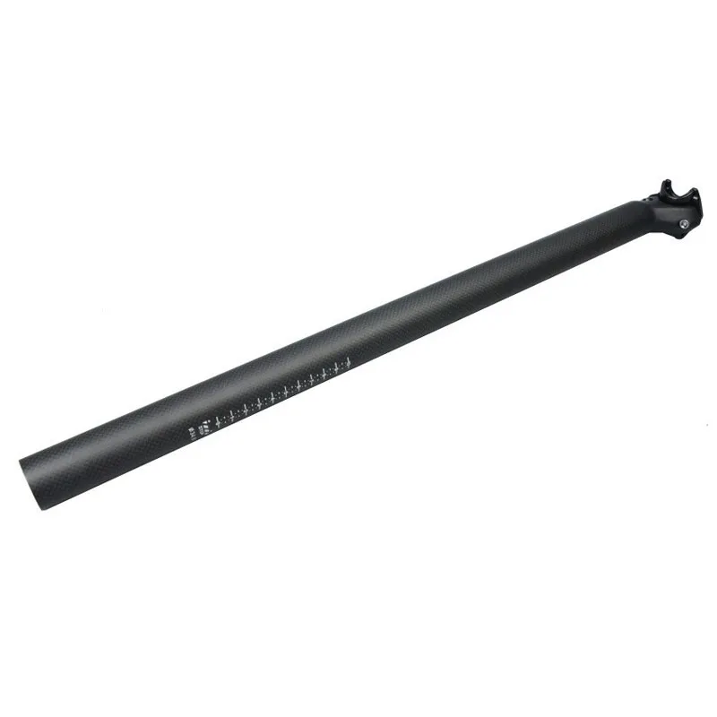 Carbon Bike Seat Post 33.9/34.9*580mm Ultralight Carbon Fiber Bicycle Seatpost Bike Seat Tube for Mountain Road Bikes MTB BMX