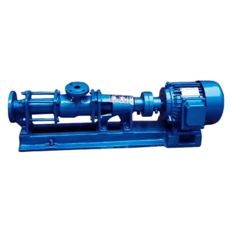 Single screw pump for high viscosity thick paste