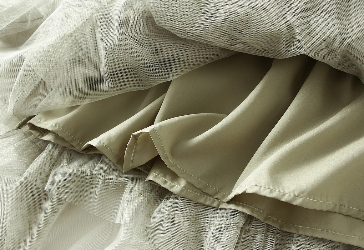 Женская плиссированная юбка с рюшами