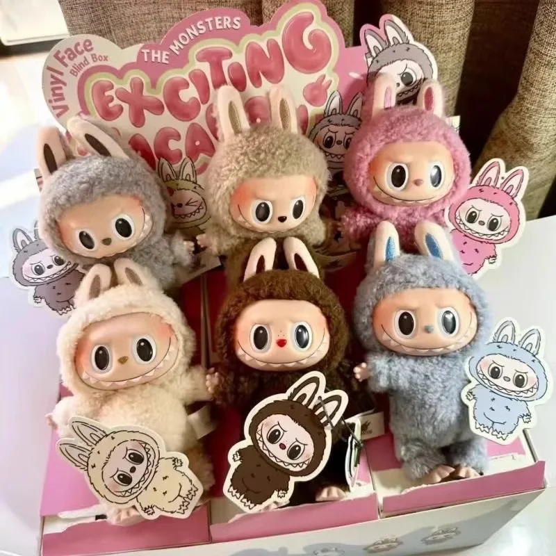 POPMARTS Высококачественная Макарон Labubu из ПВХ игрушка креативная Слепая Коробка с персонажами животных на заказ модный подарок