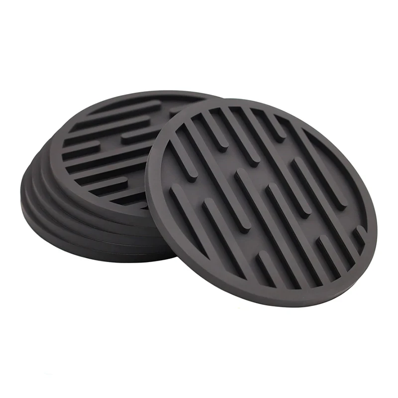 Custom Make Your Own Beer Coasters Heat Resistant Non-Slip Silicone Cup Coaster Coffee Tea Mat Soft PVC Rubber Coaster