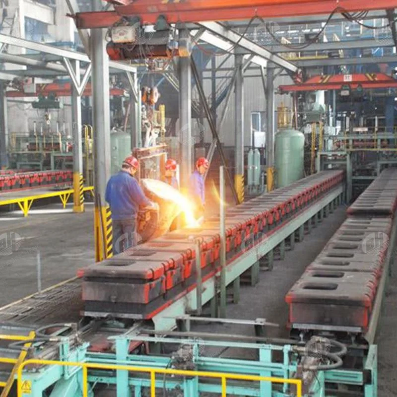 Automatic Foundry Manhole Cover Production Casting Line, Vertical Flaskless Molding Machine