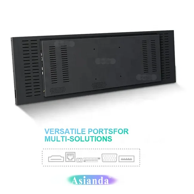 Customized Wall Mounted Lcd Stretched Advertising Display Ultra Wide Screen Tv Monitor