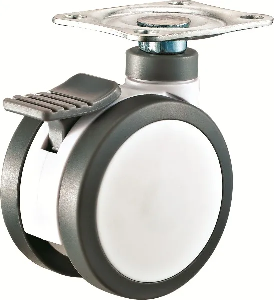 125 мм верхняя пластина медицинского устройства ролик с тормозными поворотными колесами