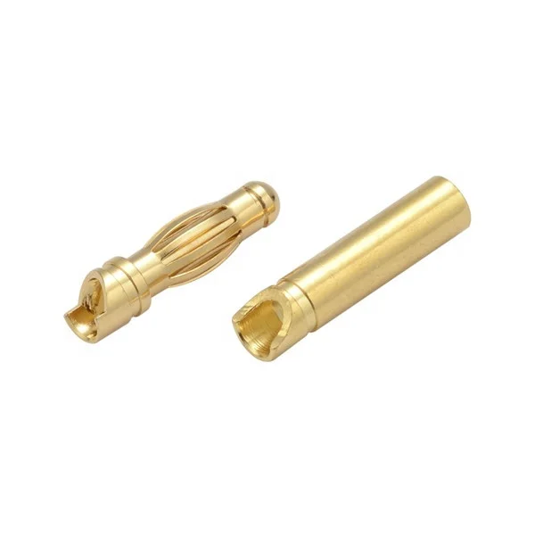 4mm Male Female Gender gold plated brass bullet Connector Banana Plug Jack