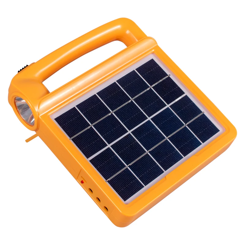 portable aolar panel emergency light kits flood light set multifunctional mini solar lighting system for small home