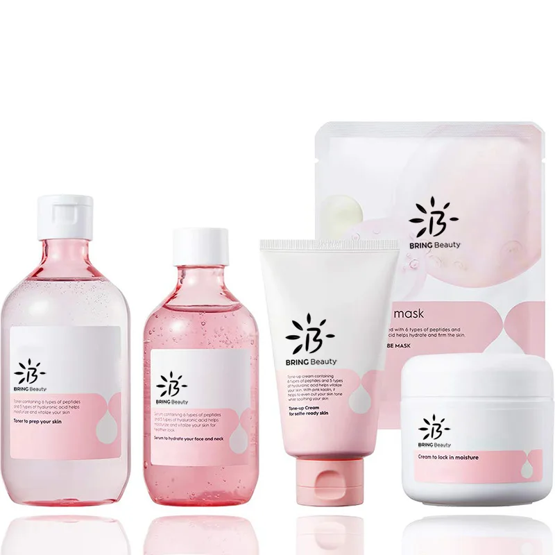 OEM Beauty Professional Vegan SkinCare Moisturizing Whitening Firming Facial Gift Set Natural Organic Face private label