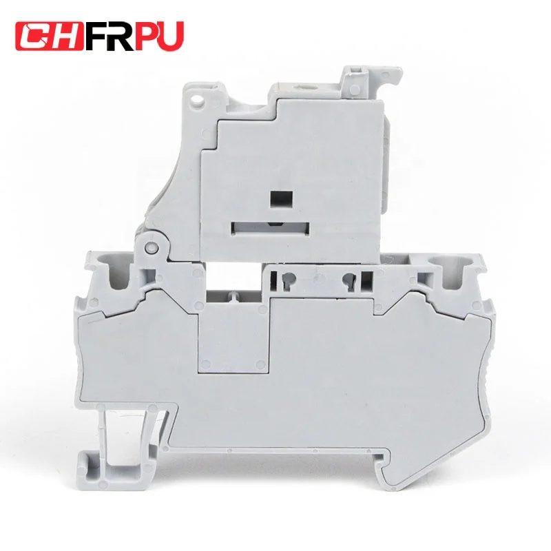 CHFRPU ST4-HESI/ST-4RD 4mm2 DIN Rail Combined Spring Fuse Terminal Block Pull-back Spring Terminal Block