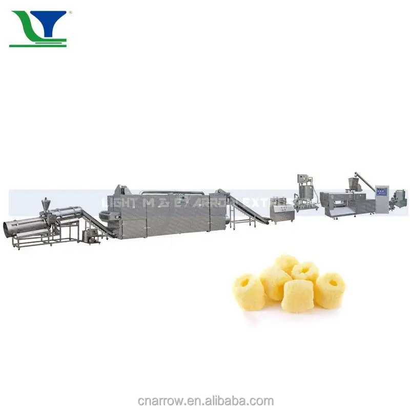 Best Quality Puffed Cheese Ball Snacks Making Machine Corn Puff Snack Extruder