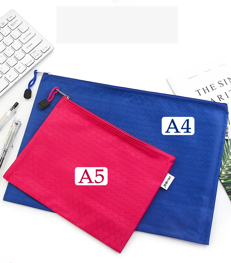 A4 B4 B5 custom logo Document Holder Desk File Storage Bag/custom color polyester oxford File Organizer Filling document pouch