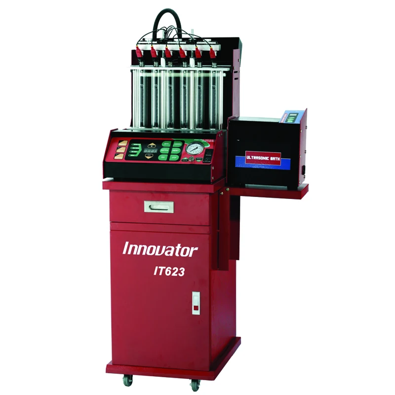 Top and side feed automatic fuel injector cleaning machine IT623 with CE