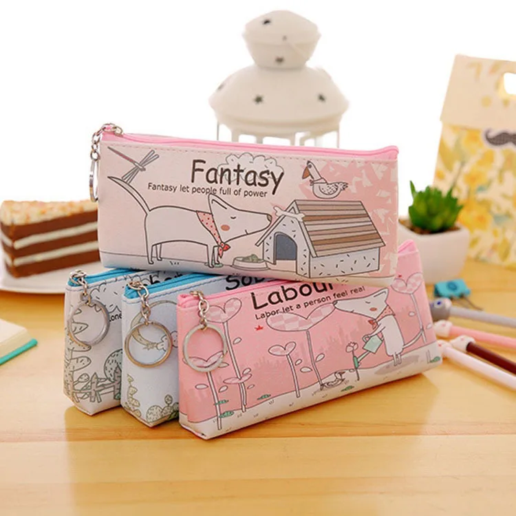 Creative Fun Dog Pen Bag Cartoonland large capacity storage stationery box new creative pencil case