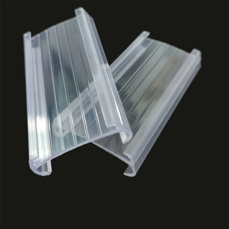 Clear Plastic Label Holders Sign Display Holder Price Tag Label Clip for Retail Price Ticket Tagging Merchandise Shopping Mall