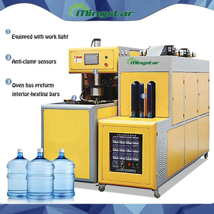 Semi-automatic plastic PET 5 gallon water bottle stretch blow molding machine price in Africa