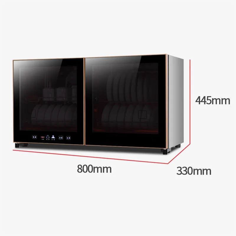 Дезинфекционный шкаф для дома настенный Рабочий стол горизонтальная двойная дверь детский сад кухонная посуда дезинфекционный шкаф