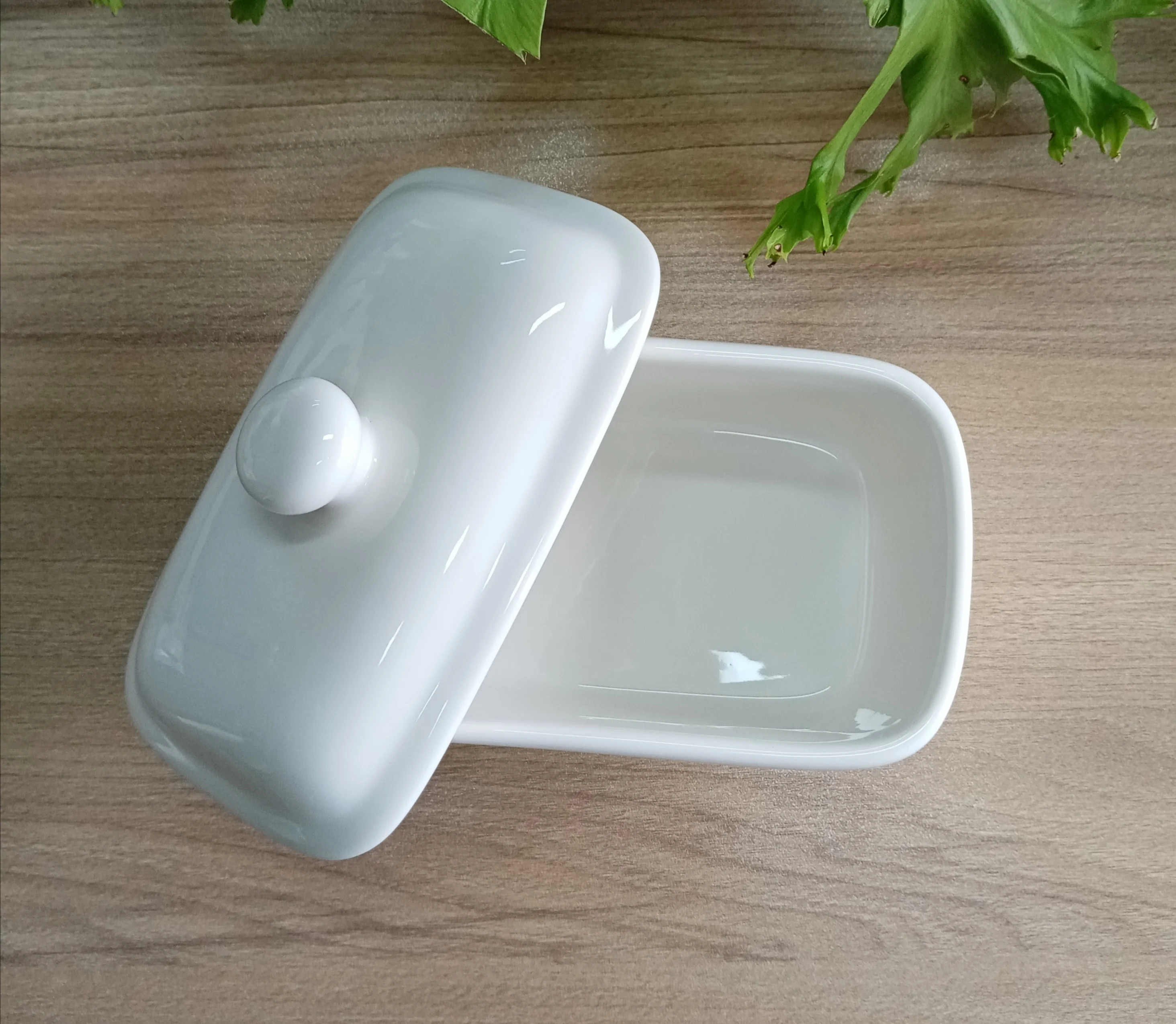 Ceramic Porcelain Butter Dish With Knife Lid Container Cheese Food Storage Keeper Butter Individual Butter Dishes Boxes with lid