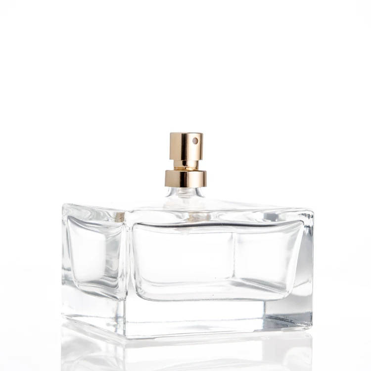 ModernSquare 100 ml  Perfume Glass Bottle With Customized Cover