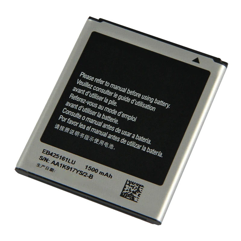 
hot sales smartphone battery 3.85v 1500mAh for EB425161LU i8160 S3 Mini 