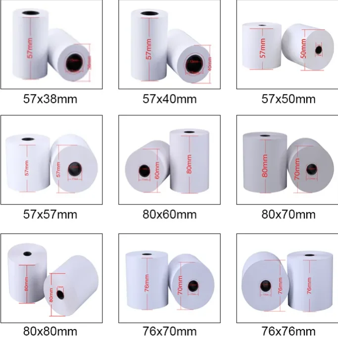China Factory Direct Thermal Receipt Paper Rolls, 3-1/8 x 230ft Thermal Paper, POS Cash Register Paper Rolls