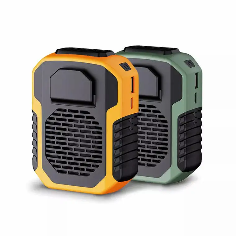 2023 New Arrivals Portable, Mini Hanging Waist Fan 6000mAh Rechargeable Fan 2 IN 1 Air Cooling Fans office outdoor/