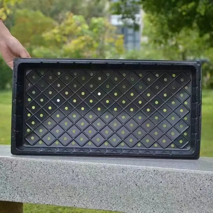 128 Cells polystyrene black plastic garden germination grow seed nursery starter tray