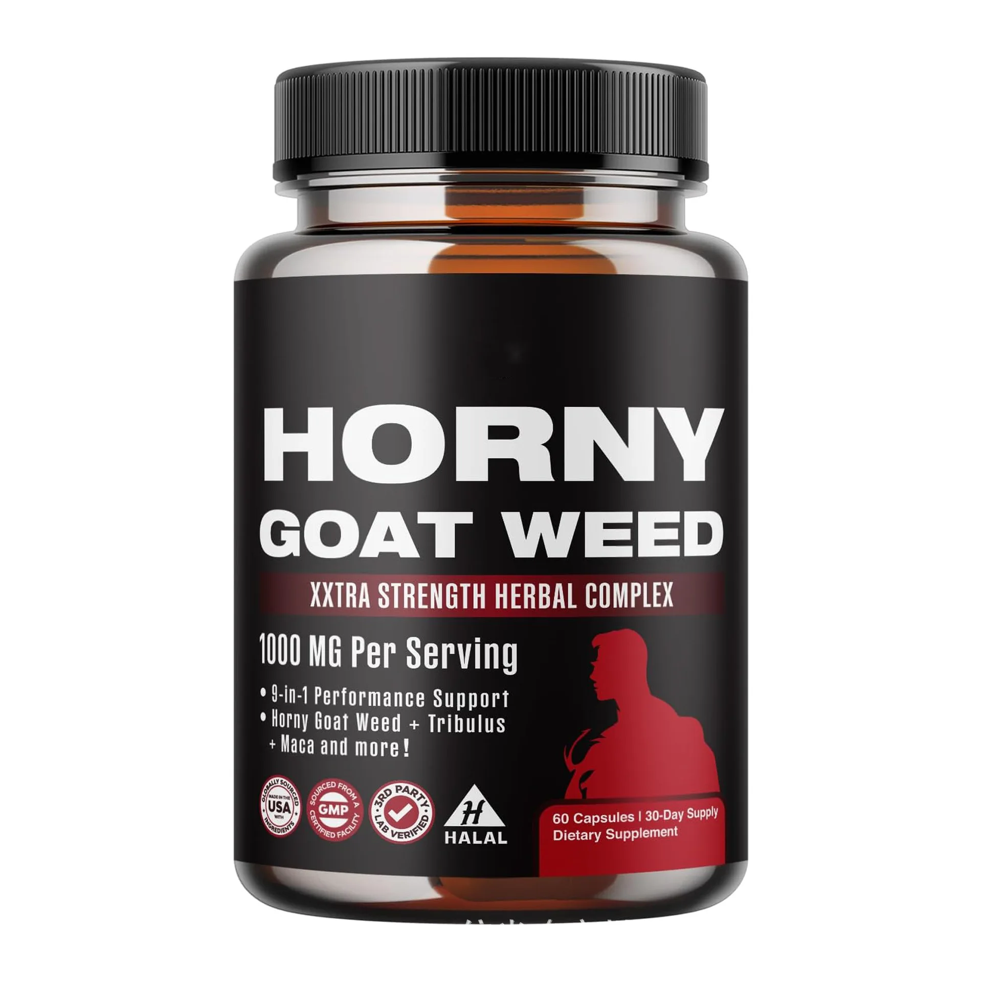 OEM Custom Label Horny Goat Weed Capsules With Maca Male Enhancing Supplement Maca Capsules Herbal Enhancement