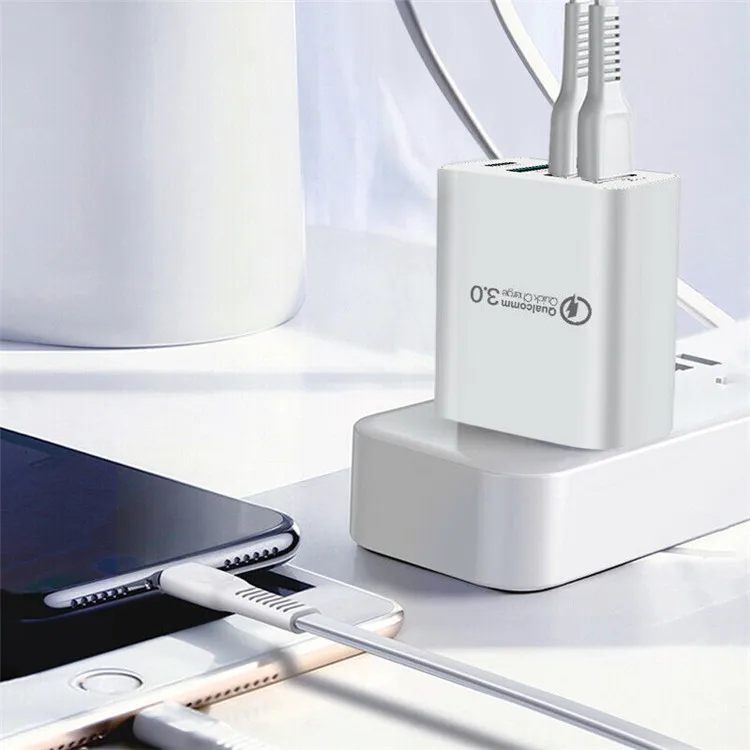  4 порта PD 18 Вт Smart Mult зарядка QC 3 0 USB зарядное устройство адаптер для мобильного
