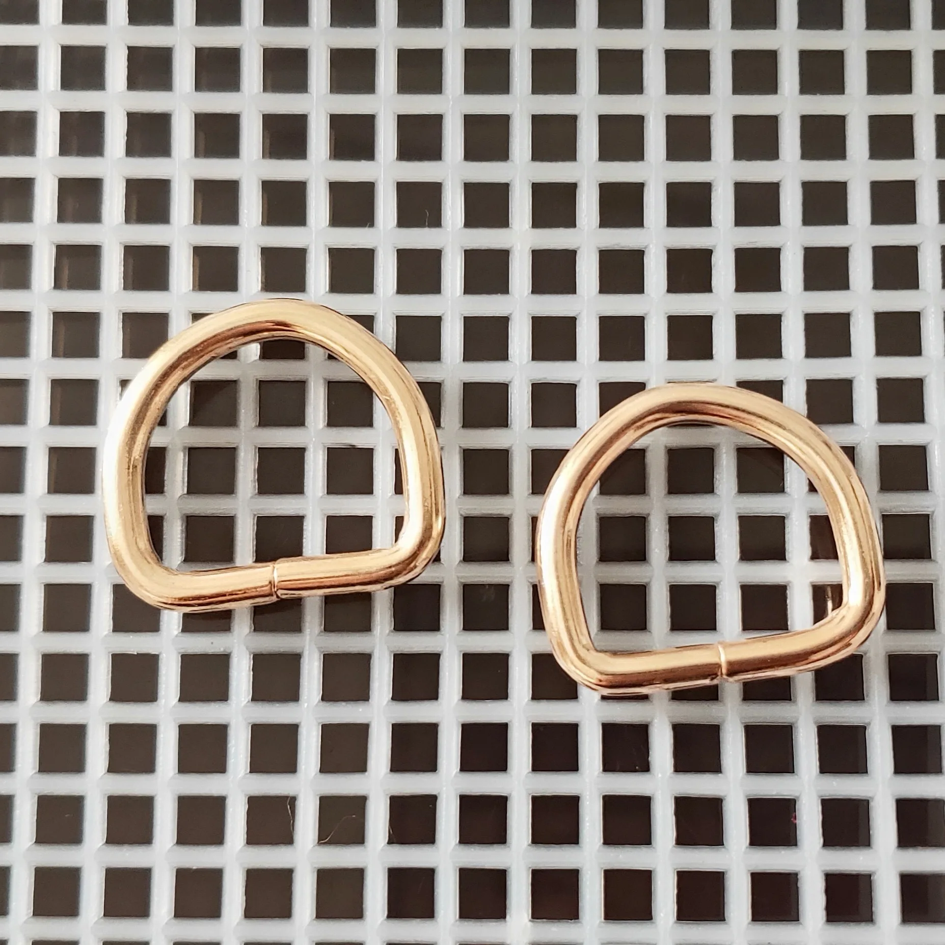 Metal D-Rings Loop Buckle Bag Making Accessories D Rings Hardware for Handbags
