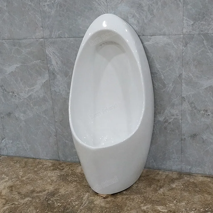 Factory Directly Easy Clean Top Spud Urinals for Men Gravity Flushing Wall Hung Bathroom Urinal