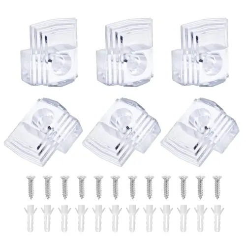 Glass Window Retainer Clips Plastic Mirror Buckle Glass Holder Mirror Holder Clips 3mm 6mm