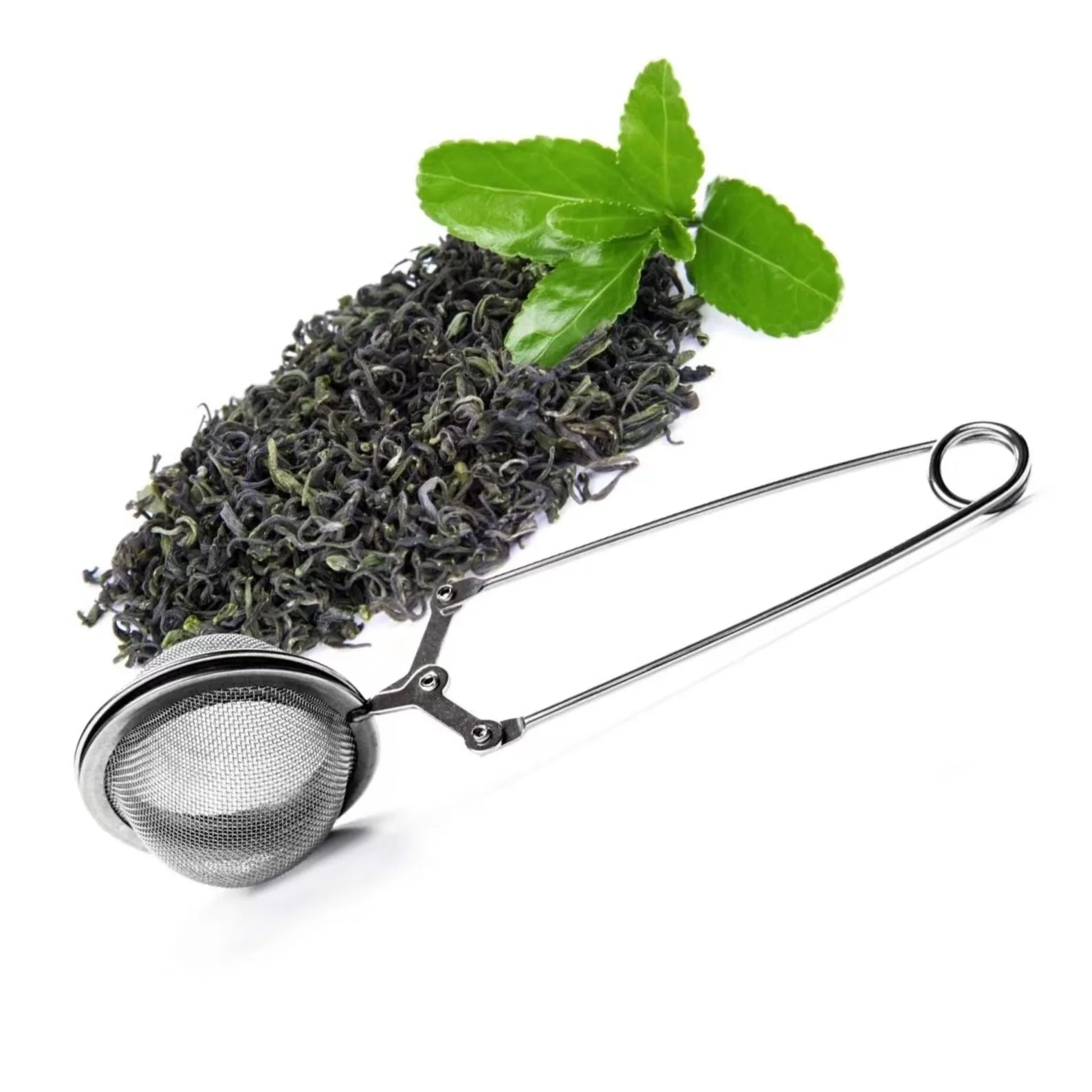 Best Selling Kitchen Accessories Stainless Steel Snap Ball Tea Strainer Brewing Tea Leaves Herb Fine Mesh Tea Infuser