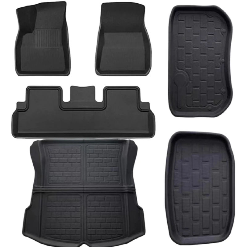 Hot Sale 6PCS All Weather Waterproof No-slip XPE Floor Mat For Tesla  Model Y Car Mat
