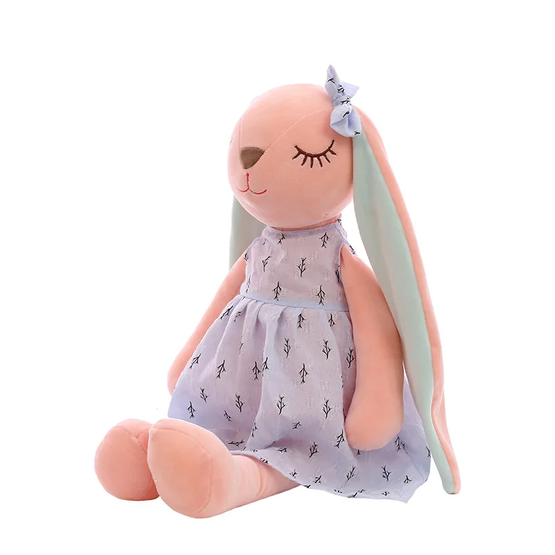 Cartoon Rabbit Sleeping doll for kids Long Ears Rabbit Toys