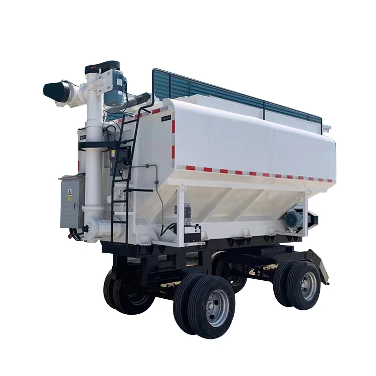 6 Ton Electrical Auger Conveyor Bulk Feed Tank Grain Trailer