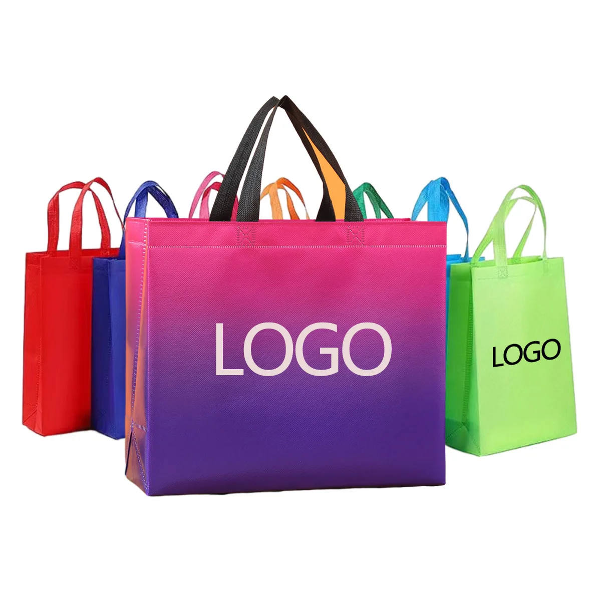 customized reusable fabric nonwoven grocery shopping tote bags  gold gift bags non woven shopping bags