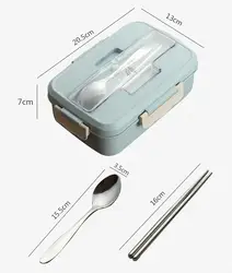 Ланч-бокс из нержавеющей стали, посуда для хранения продуктов, пластиковый контейнер для детей, Детский Школьный офисный Портативный Ланч-бокс, Ланч-бокс