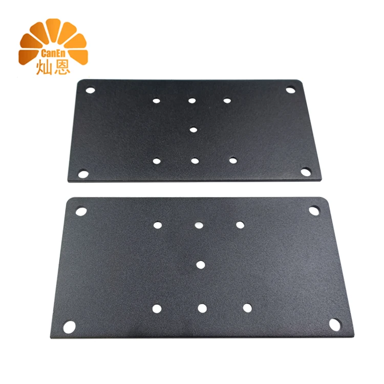 Sheet Metal Fabrication Post Anchor Base Steel Plate for Deck Railing Wood Fence Bracket Wood Connector Metal Deck Railing Plate