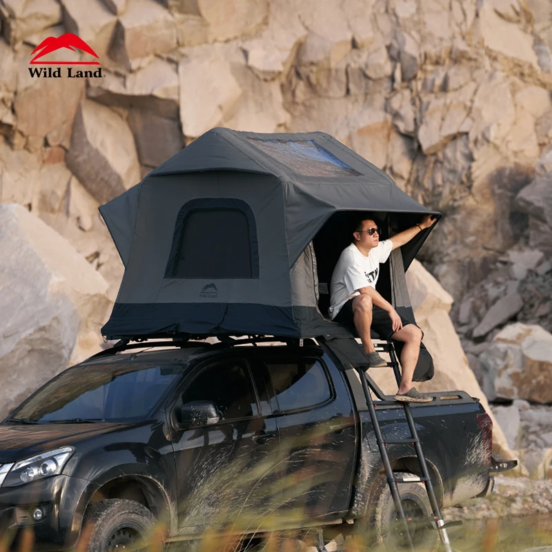 Aluminum Honeycomb Hard Shell Brand New Patented Inflatable Roof Top Ten Car Camping Tent 2-3 Person Wild land Air Cruiser