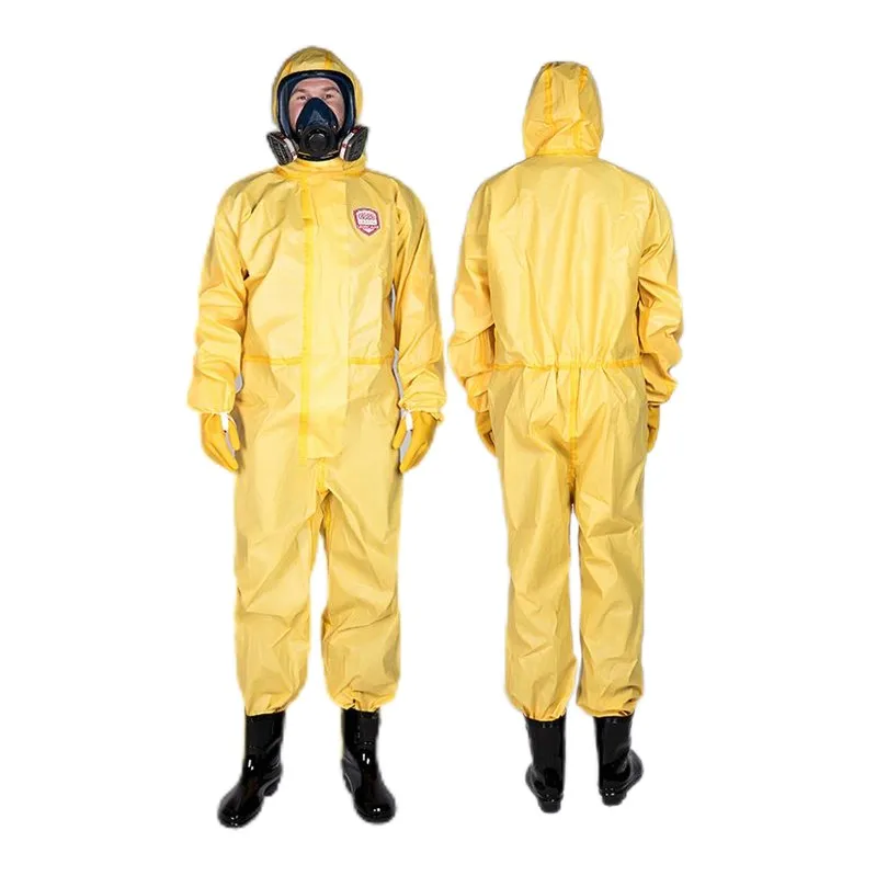 Type 3/4 Protective Coverall for Oil and Gas Impervious Double Zipper Coveralls