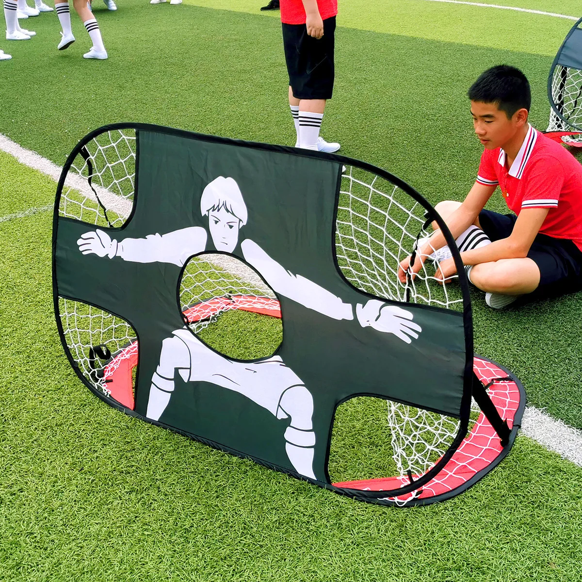 Factory Wholesale Portable Collapsable Small Football Practice Nets