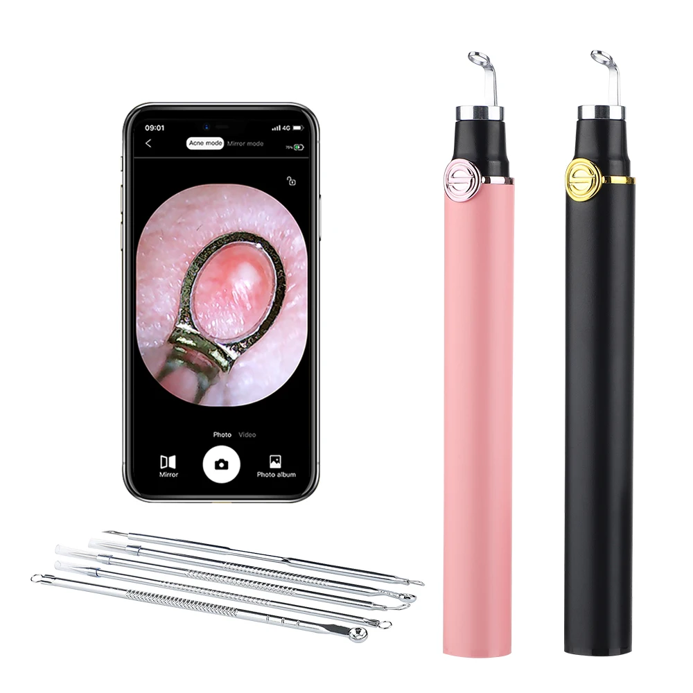 Facial Pore Cleaner Tools Mini HD Camera Visual Blackhead Remover Acne Removal Pen