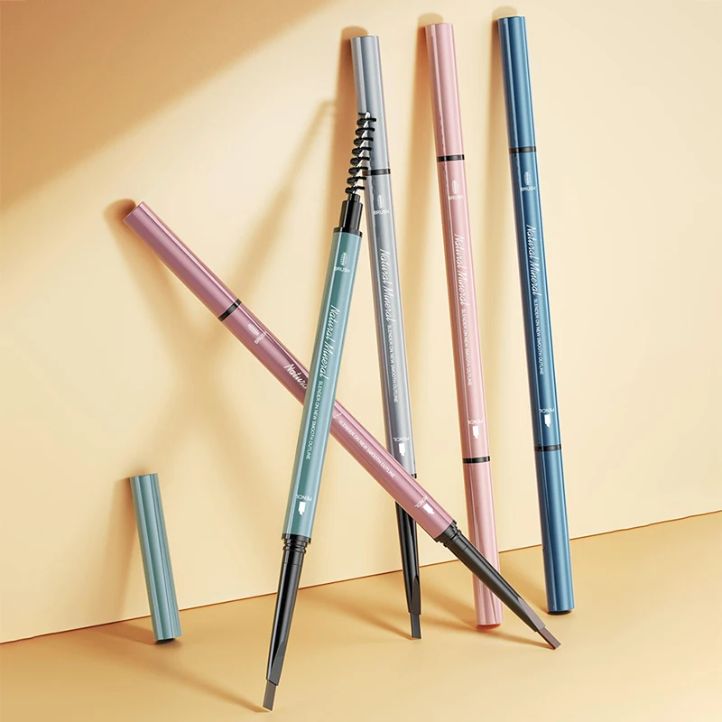 OEM IMAGES private label natural beauty cosmetic waterproof makeup black brown multi color long lasting eyebrow pencil