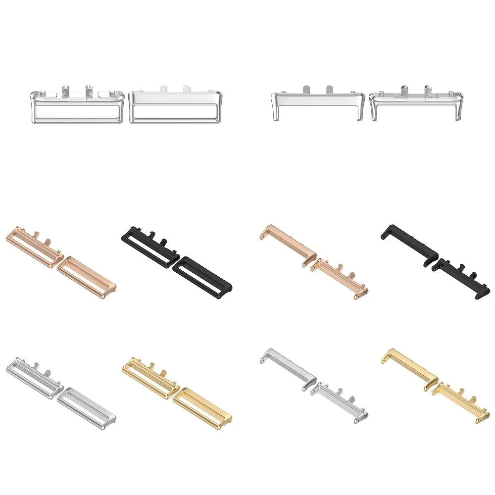 1Pair 18mm Stainless Steel Adapter For Samsung Galaxy Fit3 strap Bracelet Connector For Samsung Galaxy Fit3 Metal Connector