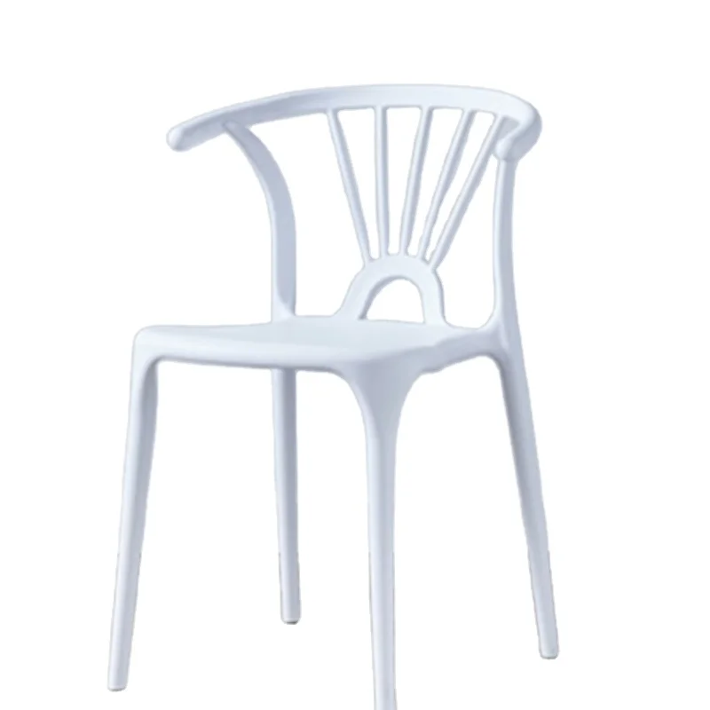 
China Factory Home Furniture Modern Design Plastic Colored Chair Living Room pp Seat Plastic Leisure Chair 