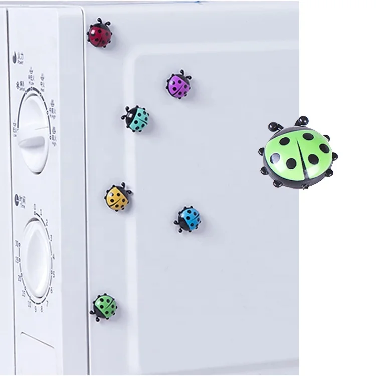 Ladybug fridge magnet refrigerator message paper fixed paste  round fridge magnets
