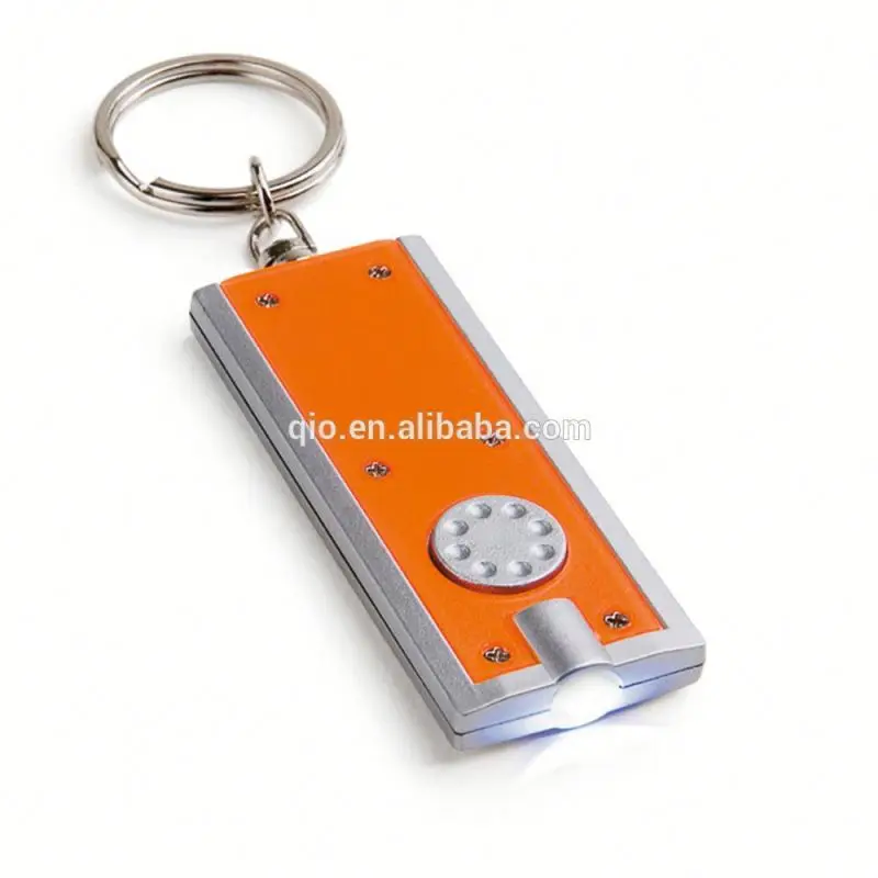 promotion led light flash keychain and keyring and key tag