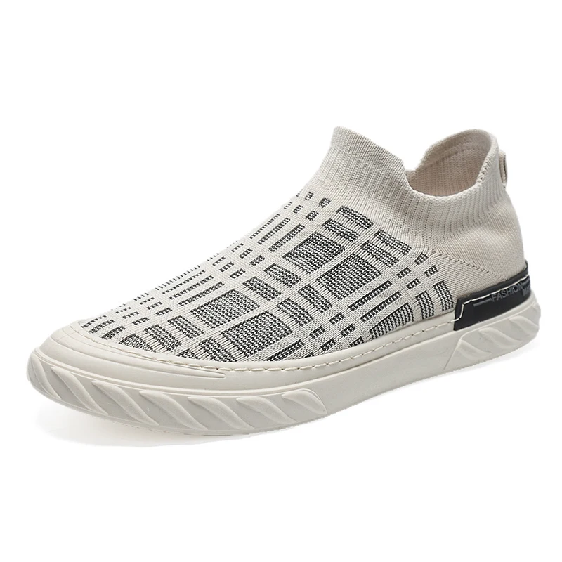 Jackbaggio Made Stylish Anti Odor Men Cheap Low Price Woven Fabric Slip On Casual Shoes Factory