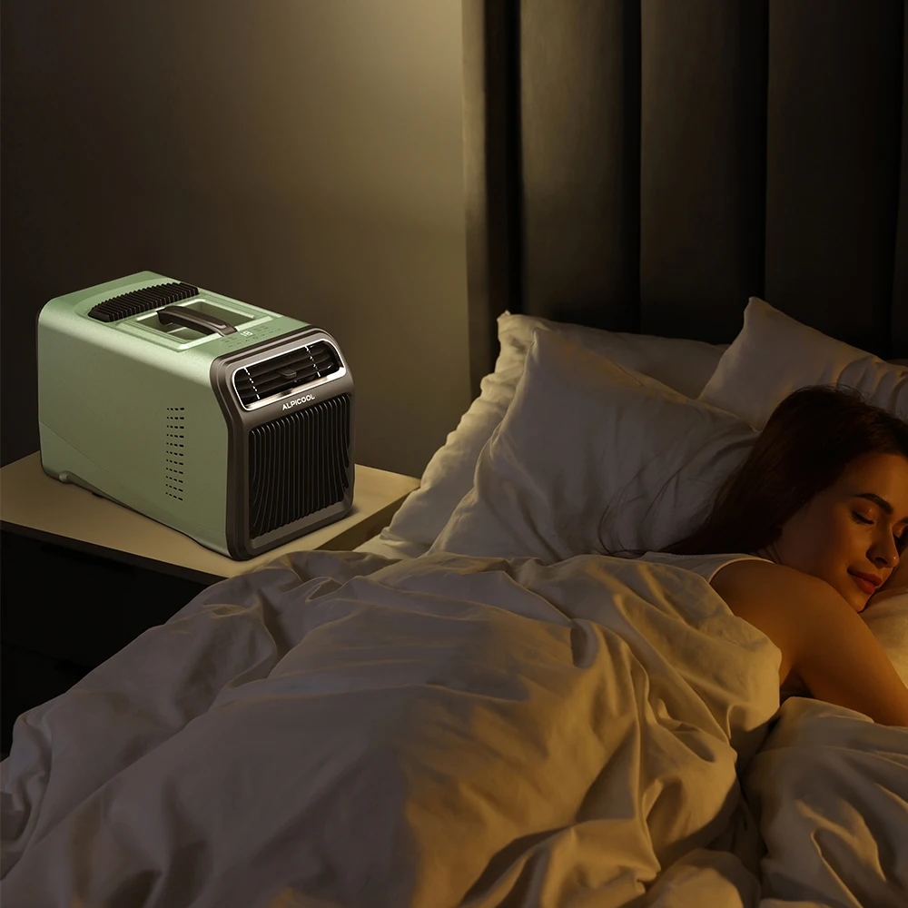 Alpicool mini portable air conditioner with battery compressor ac air conditioner mobile  220V/110V AC air conditioner safety