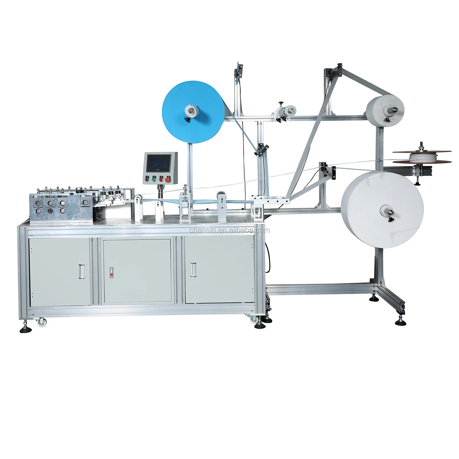 машина для упаковки в предназначены для одноразового использования в 3 слоя по производству мадицинских масок для продажи